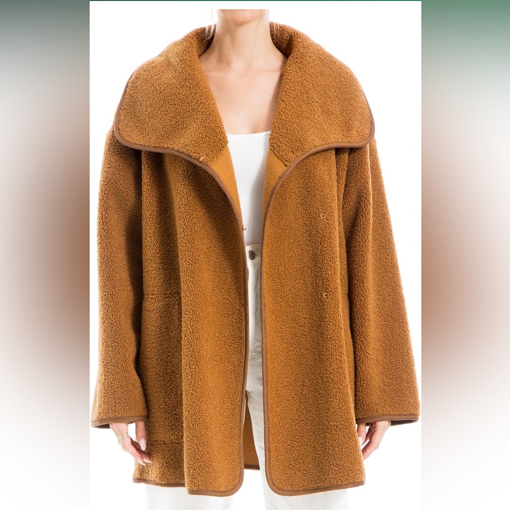 Max Studio Women's Faux Sherpa Jacket